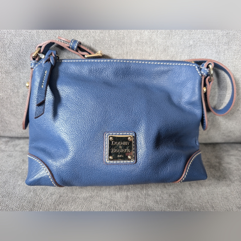 Dooney & Bourke Blue Leather Shoulder Bag